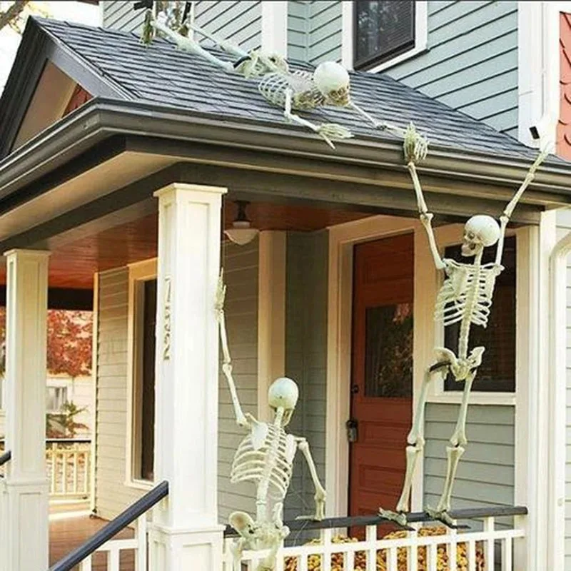 40cm Human Shape Bones Posable Skeleton,Haunted House Horror Props,Halloween Skull Skeleton Party Home Decorations DIY Supplies photo 6