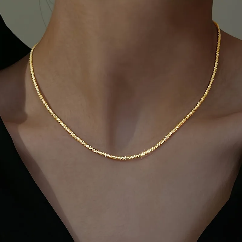 High Quality Anti Fade Stainless Steel Cauliflower Necklace Simple Elegant Jewelry For Women Daily Party Wear Gift Accessory photo 5