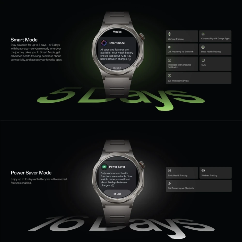 [New Arrival] Global Version Smartwatch OPPO Watch X3 Snapdragon W5 Up to 16 Days of Battery Life AMOLED Display NFC IP68 photo 4