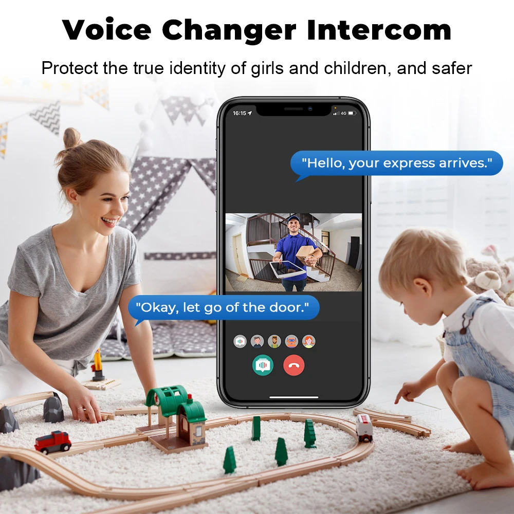 Wireless Video Doorbell Camera, WiFi Two-way Talk Doorbell with IR Night Vision, Smart Home Security Surveillance Monitor photo 1