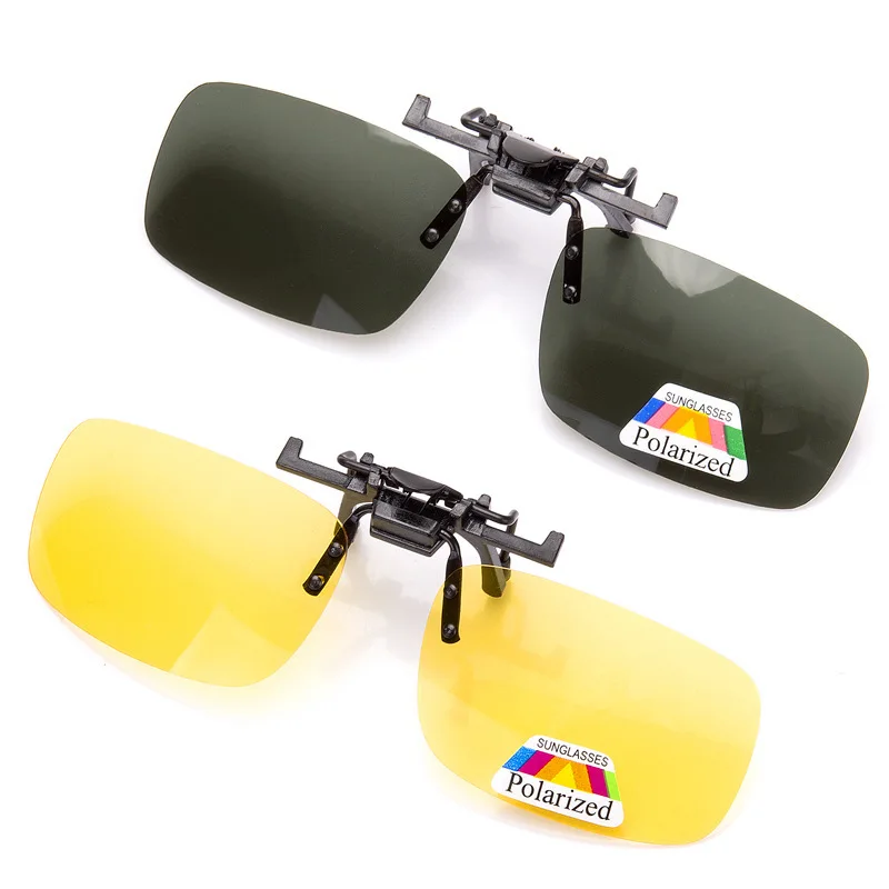 Polarized Clip Sunglasses Myopia Glasses Clip Driver Fishing Night Vision Myopia Clipon Sun Shading Eyeglasses photo 5