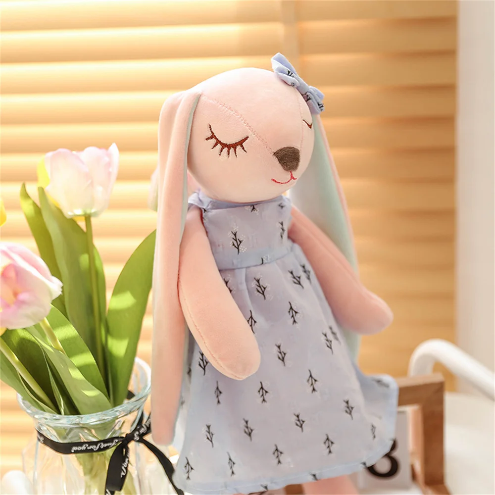34/45/55cm Plush Rabbit Doll Cute Cartoon Plushies Throw Pillow Bunny Rabbit Stuffed Animal Toy for Baby photo 2