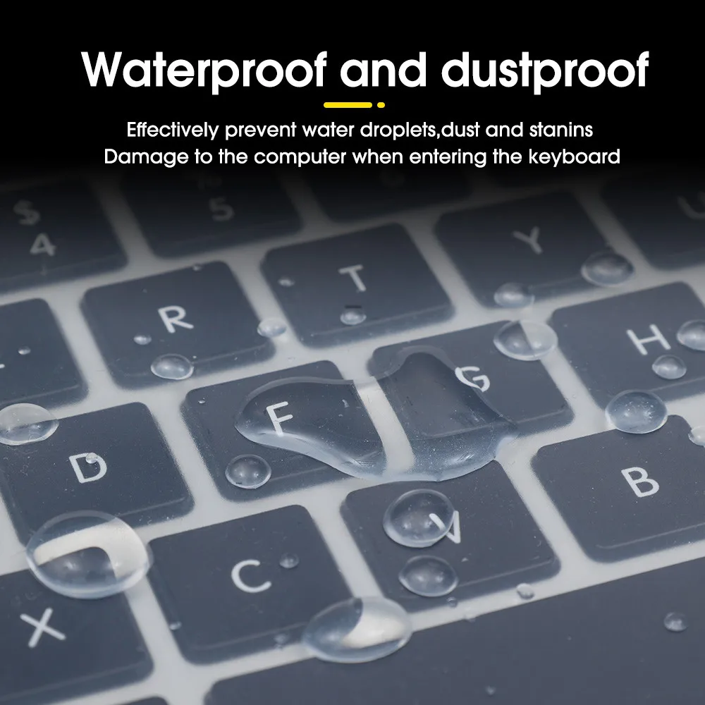 13-14 Inch 15-17 Inch Universal Laptop Notebook Keyboard Silicone Cover Dustproof Protective Waterproof Film photo 4
