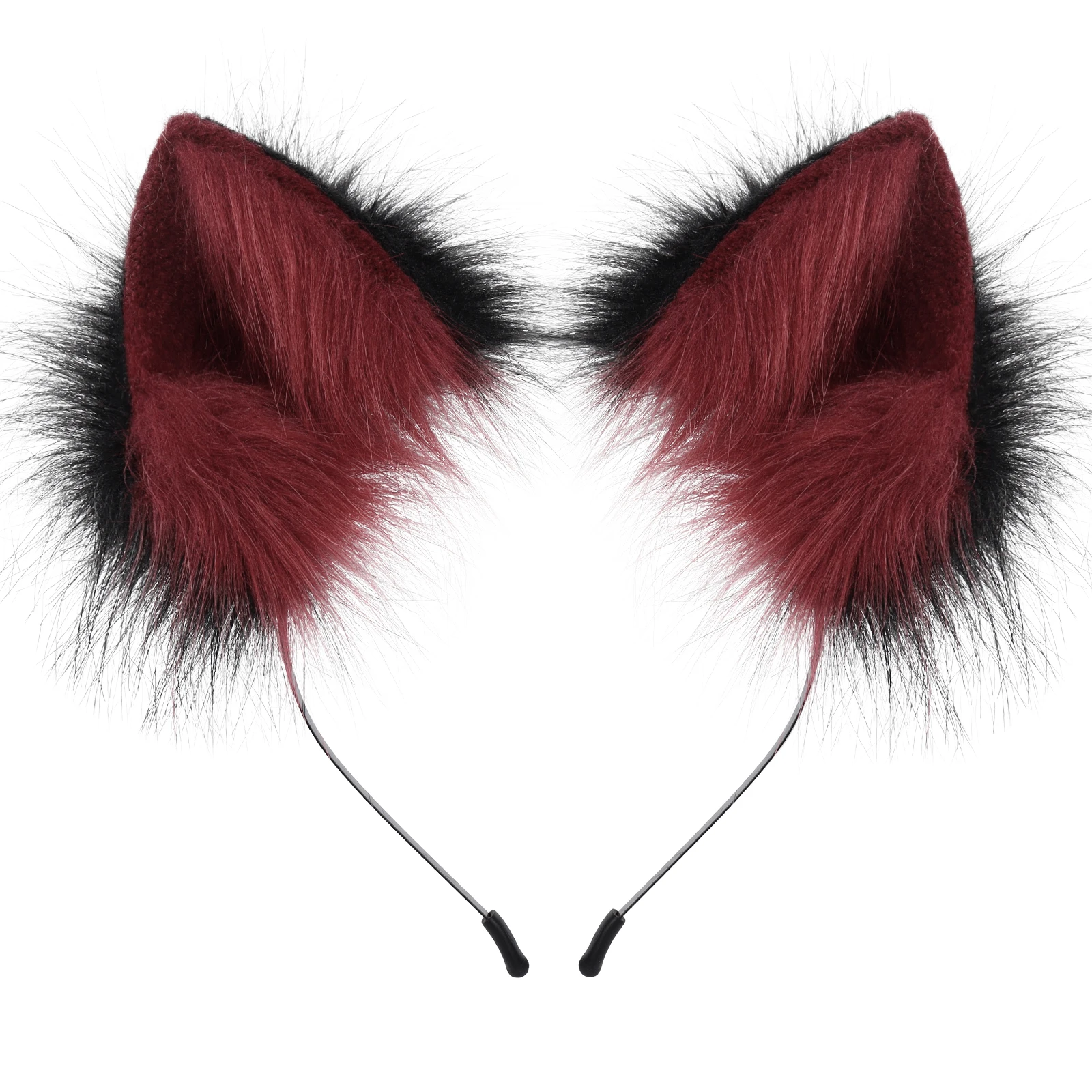 Handmade Faux Fur Animal Ears Headband Furry Cat Fox Ear Hairhoop Headwear Costume Accessory for Cosplay Masquerade photo 5