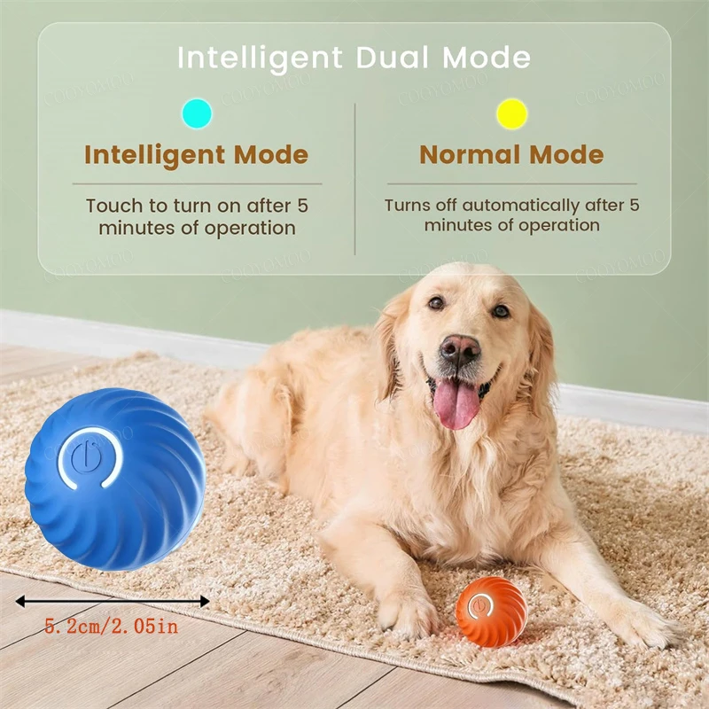 Smart Dog Toys Ball Electronic Interactive Pet Toy Moving Ball USB Automatic Moving Bouncing for Puppy Birthday Gift Cat Product photo 5
