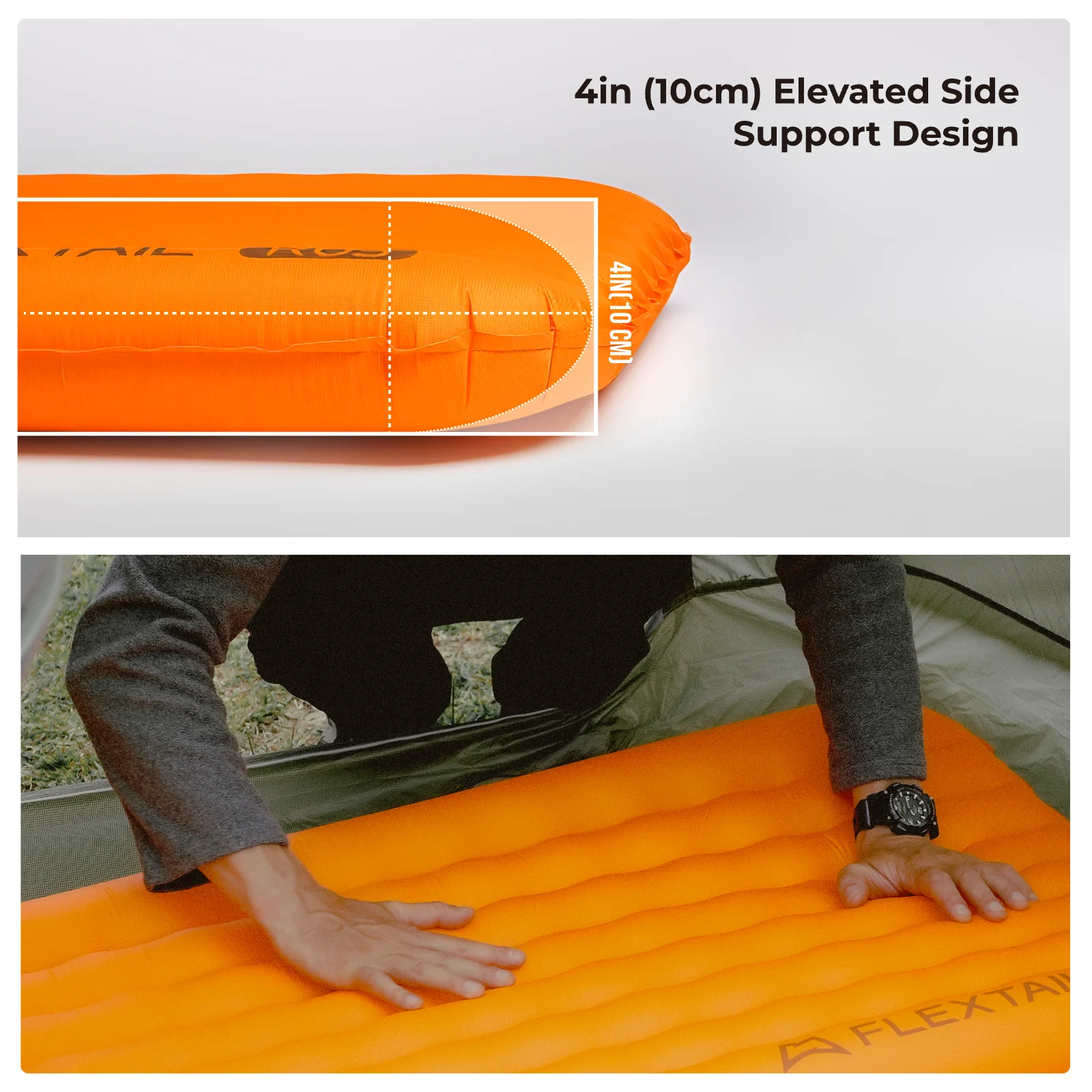 FLEXTAIL TINY SLEEPING PAD R05 – 196cm Insulated Sleeping Pad, R 5.6 Inflatable Air Mat, 4 Seasons Outdoor Camping Air Mattress photo 6