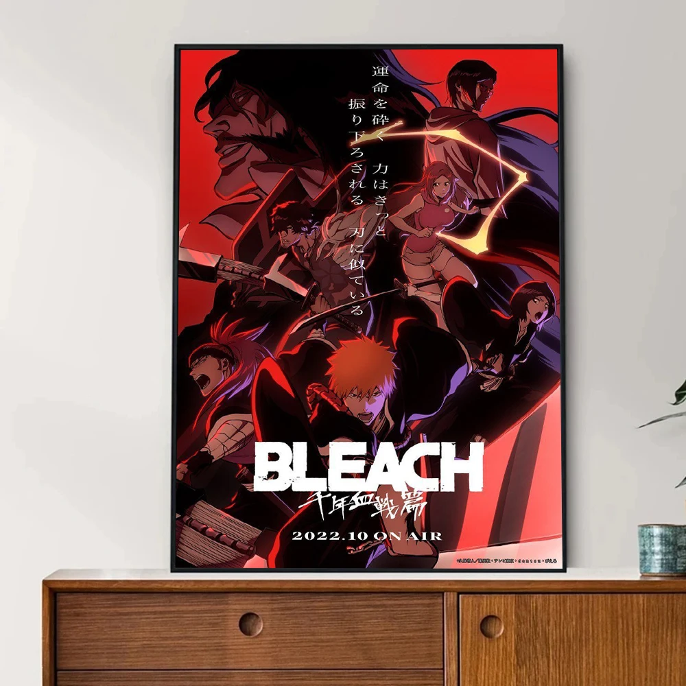 Anime Bleach Posters For Bedroom Living Room Home Decor Japanese Anime TV Series Print Ichigo Kurosaki Canvas Painting Wall Art photo 4