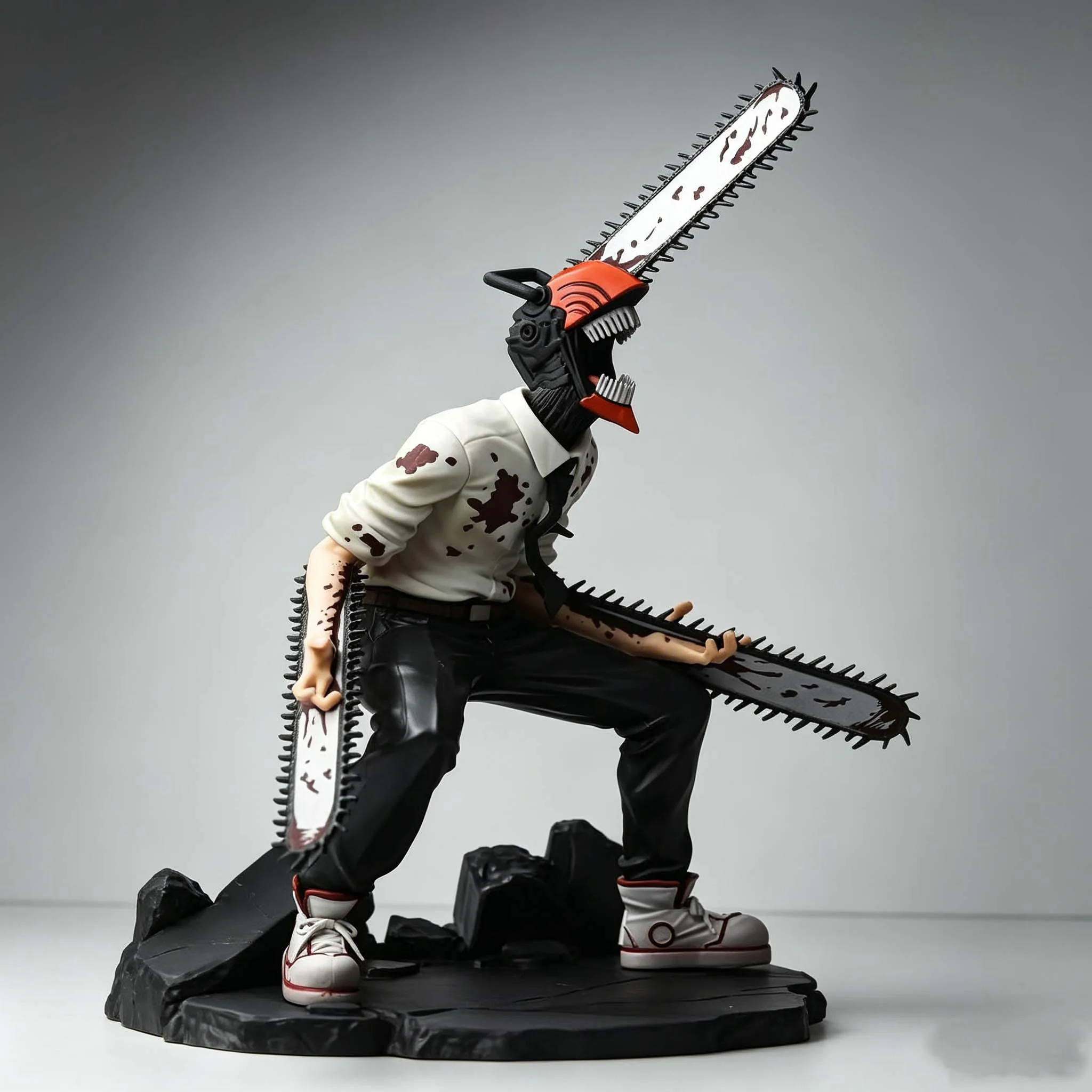 19cm Chainsaw Man Denji Anime Figure Denji/Power Action Figure 1560 Chainsaw Man Denji Figurine Adult Collectible Model Doll Toy photo 6