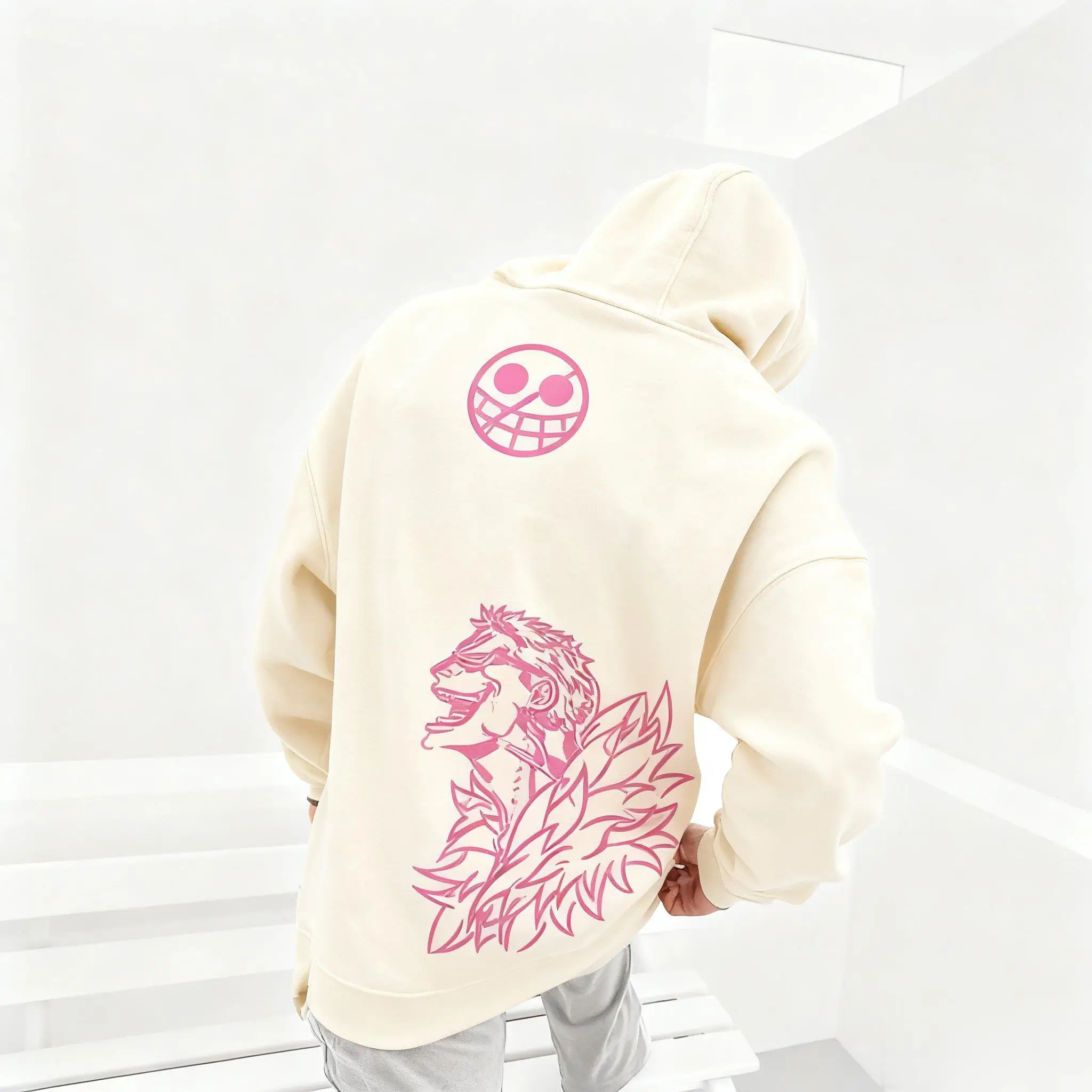 Oversized Anime One Piece Zoro Hoodie Jacket Men Women Streetwear Casual Pullover Sweatshirt Spring Autumn Y2k Long Sleeves Tops photo 4