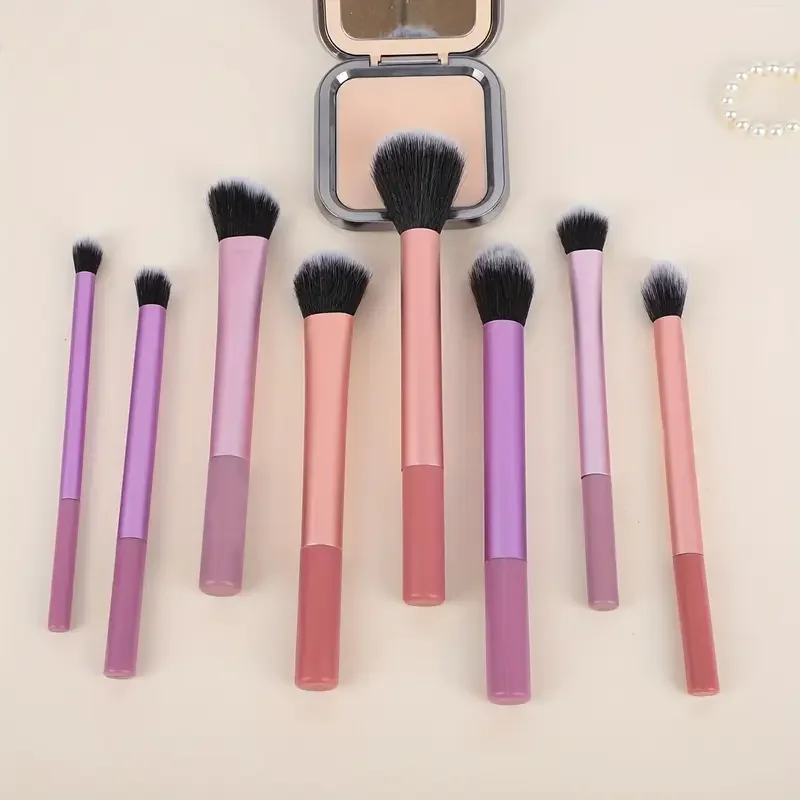 8pcs Makeup Brush Kit Soft Synthetic Hair Make Up Brushes Foundation Blush Eyeshadow Cosmetic Makeup Tools photo 3