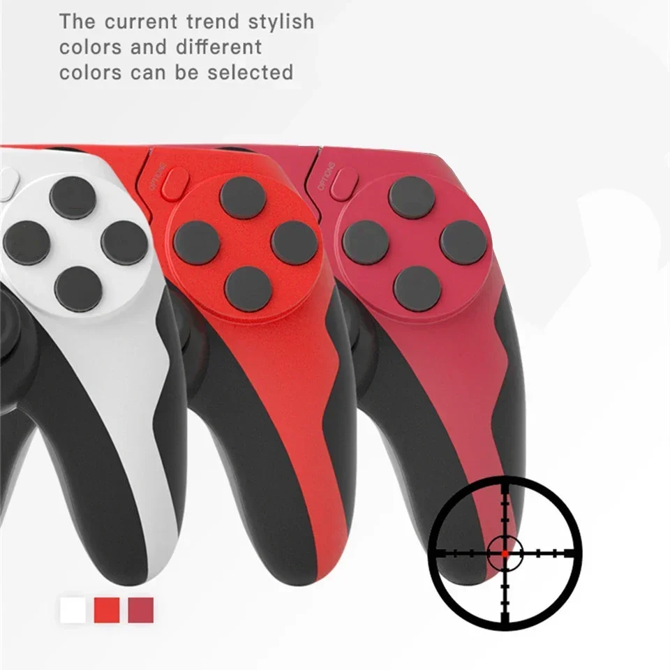 GAMINJA New Wireless Gamepad P48 with Six Axis Gyroscope Game Controller For PS4 PS3 Console Dual Vibration PC Joystick photo 3