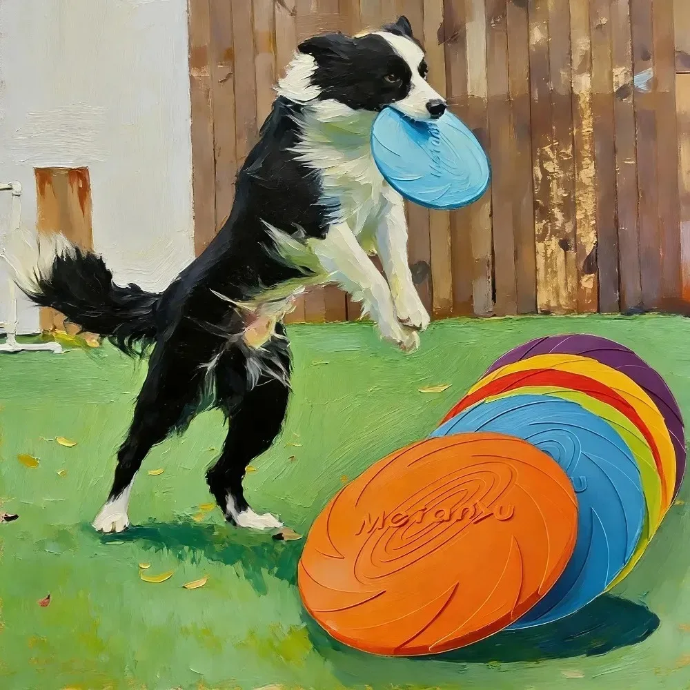 Outdoor Interactive Dog Flying Disc Bite Resistant Puppy Training Multifunctional Play Toy Pet Supplies photo 3