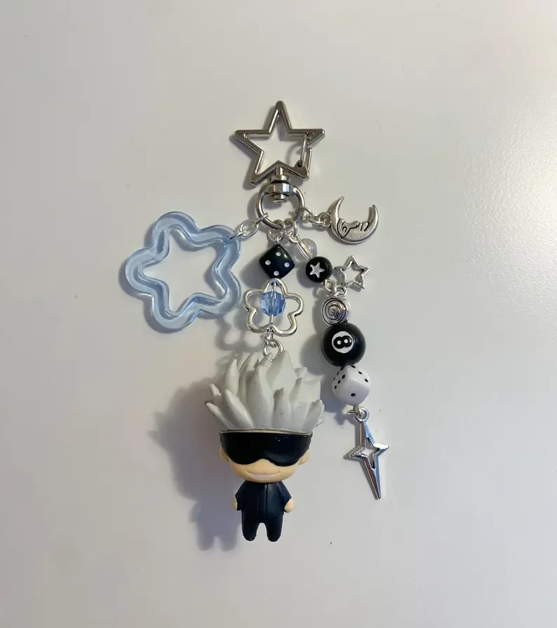 Handmade JJK Figurine Keychains y2k Bag charm Unique Anime Accessory photo 4
