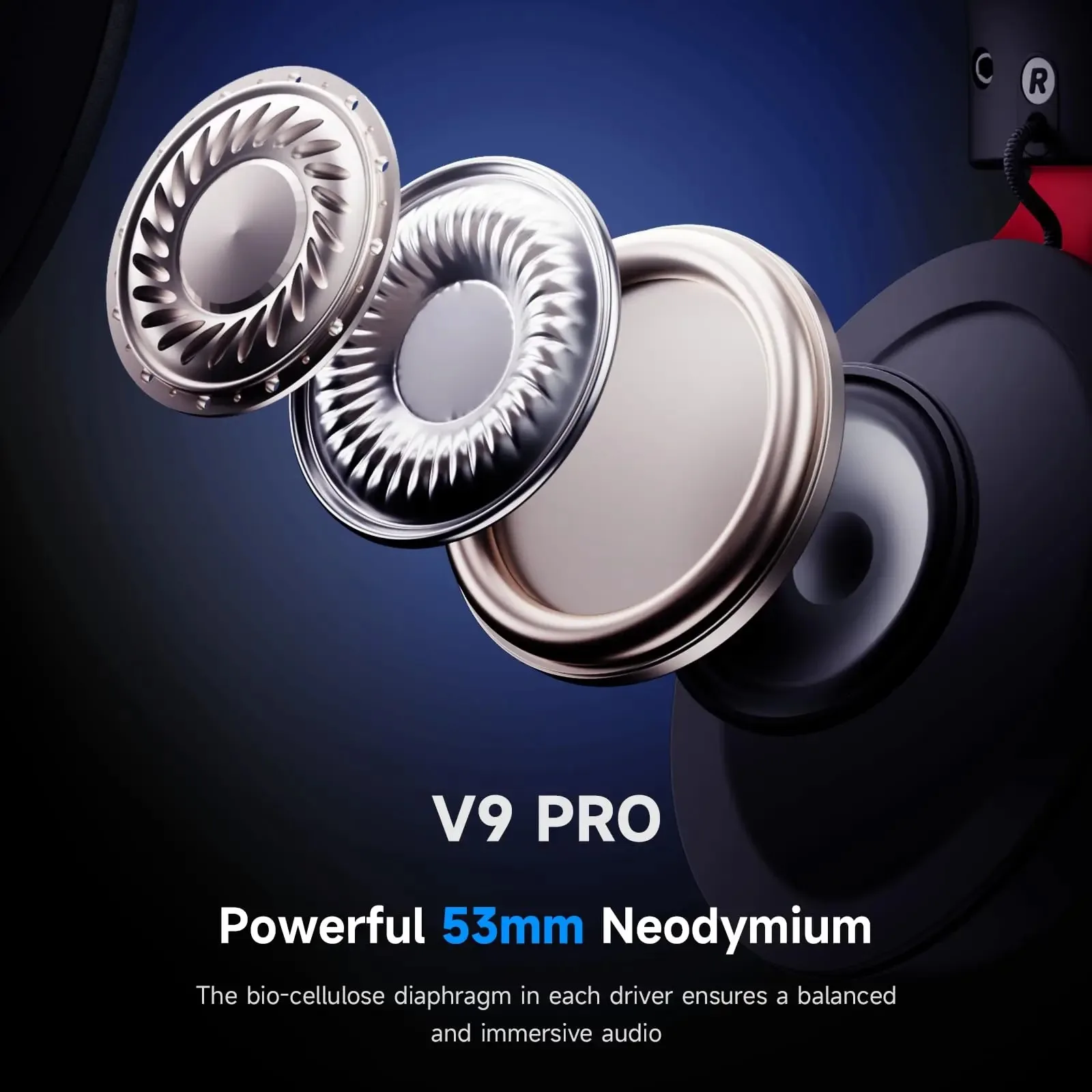 MCHOSE V9 Pro Wireless Gaming Headset 7.1Surround Sound Headphones Noise Canceling Mic Low Latency Lightweight for PS5 PC SWITCH photo 4