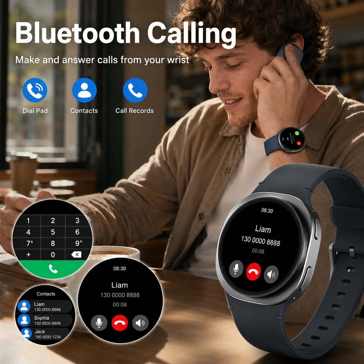 2026 New Smart Watch Game Dial Dynamic Dial Bluetooth Call Wireless Charging Fitness Tracker Voice Assistant Gift photo 3
