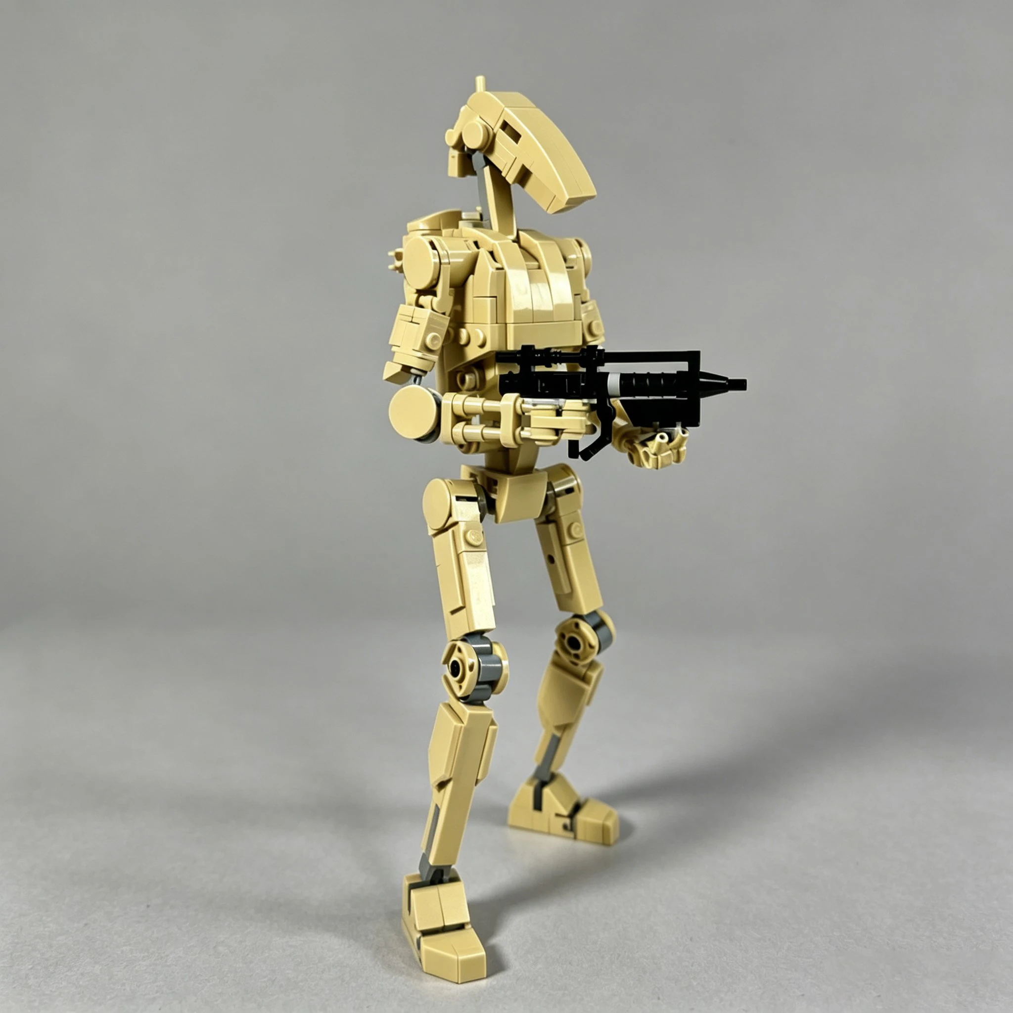 Sci-Fi Combat Droid Model Kit, MOC Building Robot Figure, Detailed Collectible Display Set photo 4