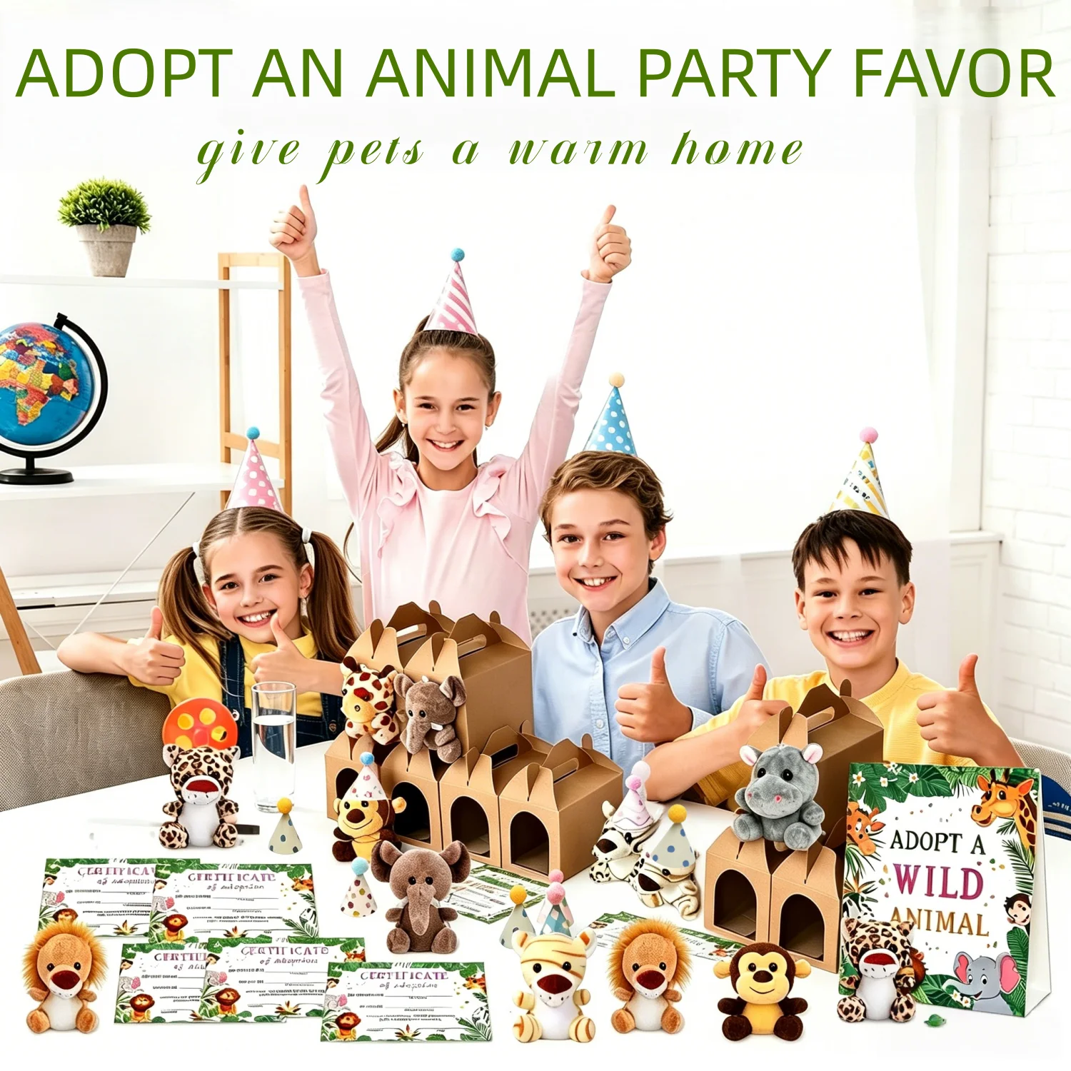 10-50PCS Adopt An Animal Party Favor Mini Safari Stuffed Animal Bulk 12cm Toy Jungle Animal Plush Toy Set Party Favor Gift Decor photo 4
