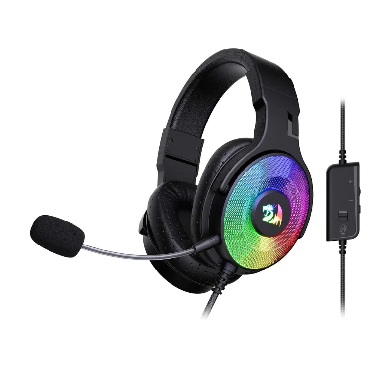 Redragon H350 RGB Wired Dynamic RGB Backlight Dynamic RGB Backlight Gaming Headset 50MM Drivers Over-Ear Headphones photo 1