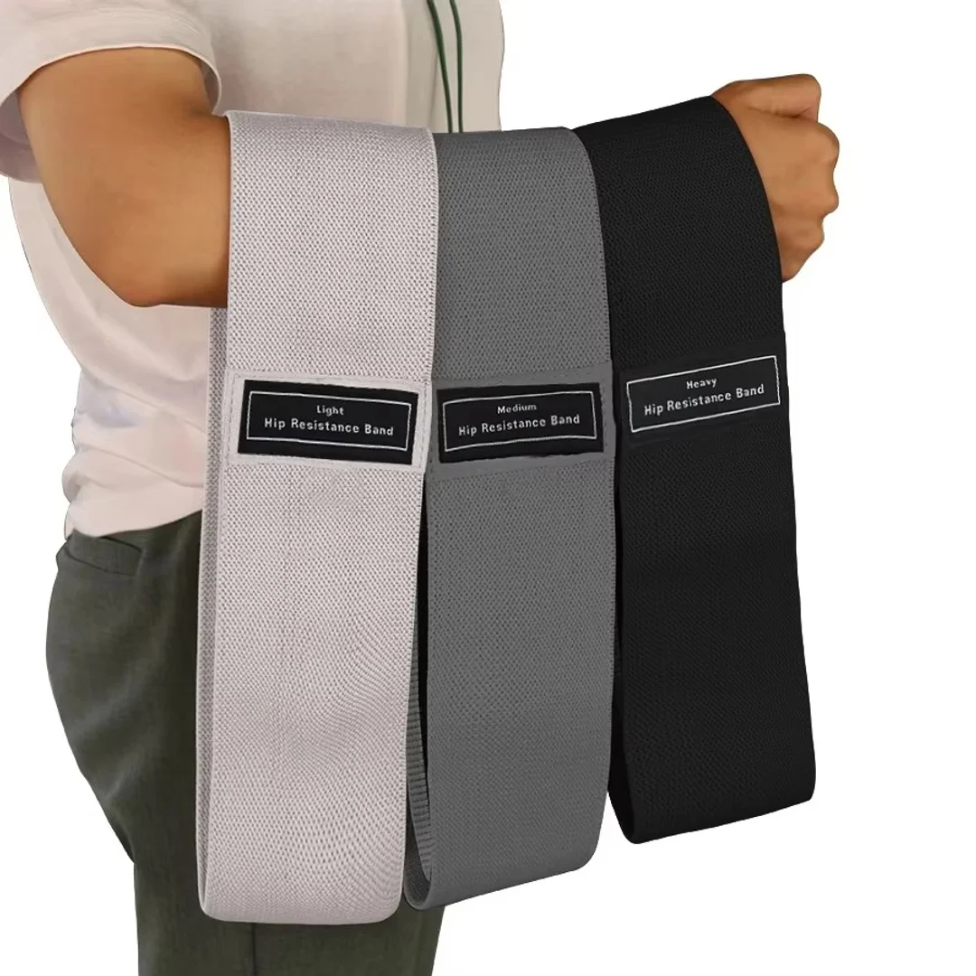 Fabric Resistance Hip Booty Bands Glute Thigh Elastic Workout Bands Squat Circle Stretch Fitness Strips Loops Yoga Gym Equipment photo 3