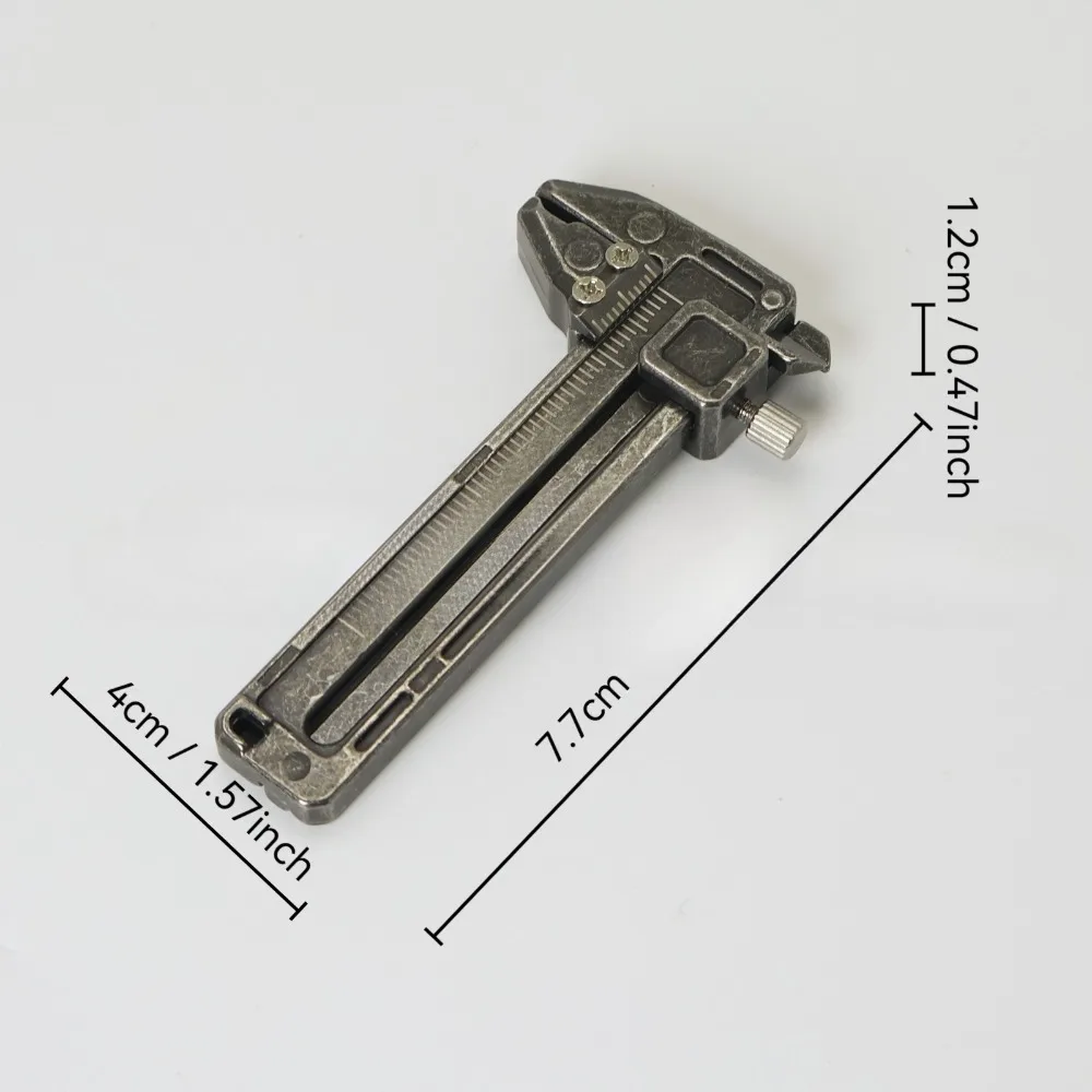 Mini Multitool Keychain Vernier Caliper With Bottle Opener Window Breaker Portable Outdoor EDC Measuring Gadget photo 2