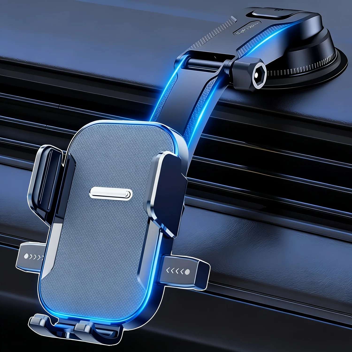 1Pc Car Mobile Phone Holder, Dashboard Installation, 360-Degree Rotatable Adjustment, Equipped with Strong Suction Cup, Non-Slip and High-Stability Mobile Phone Holder, Compatible with All Smartphones photo 1