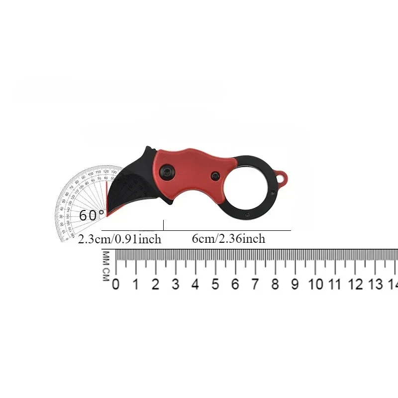 NEW Mini Keychain Pocket Knife Stainless Steel Camping Small Mini Portable Knife Peeler Fixed Blade Multi EDC Tool with Chain photo 5