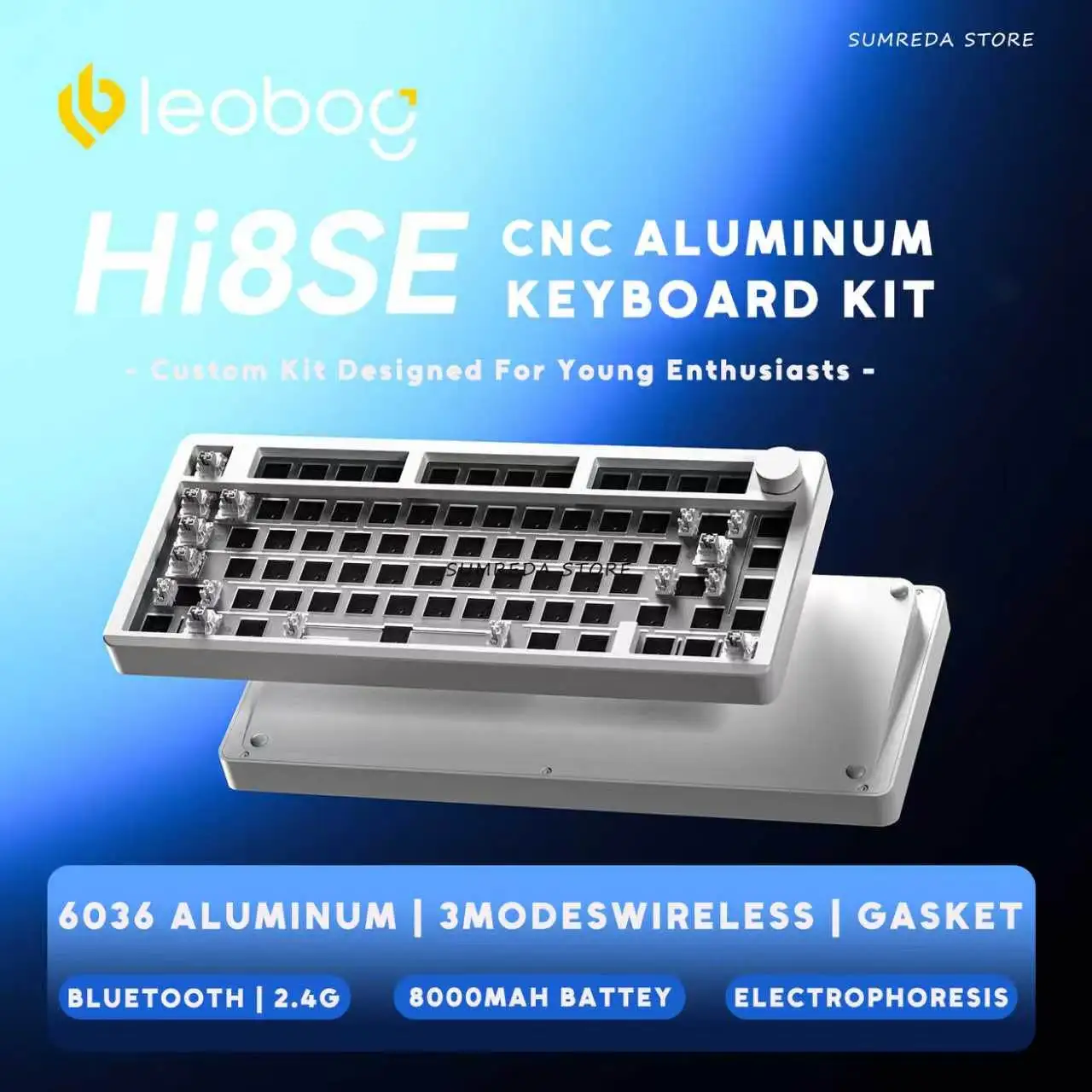 LEOBOG Hi8SE Hi75 Hi8 Wireless Custom Gaming Aluminum Mechanical Keyboard Kit 80% Bluetooth Wired RGB Hotswap Gamer Keyboard photo 2