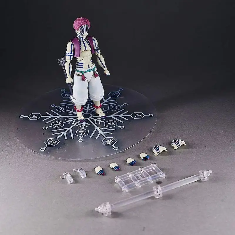 Figma 553 Demon Slayer Rengoku Kyojuro Movable Action Figure With Flame Effect Accessoriescollectible Anime Model For Anime Fans photo 5