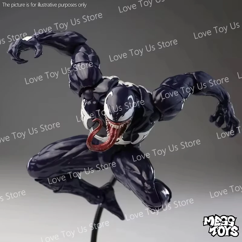 NEW Mess Toys Venom Lethal Neighbor Spider Man Symbiotic Black Suit Messtoys Spiderman Anime Action Figure Model Doll Gifts Toys photo 5
