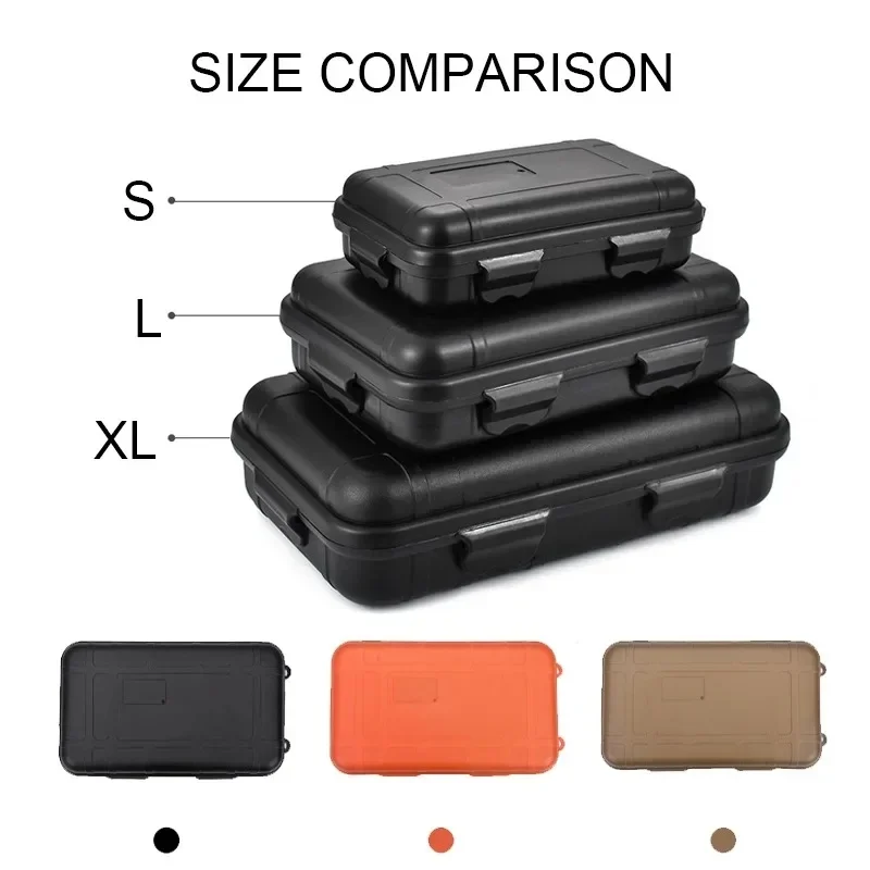S/L/XXL Size Outdoor Plastic Waterproof Sealed Survival Box Container Camping Outdoor Travel Storage Box photo 6
