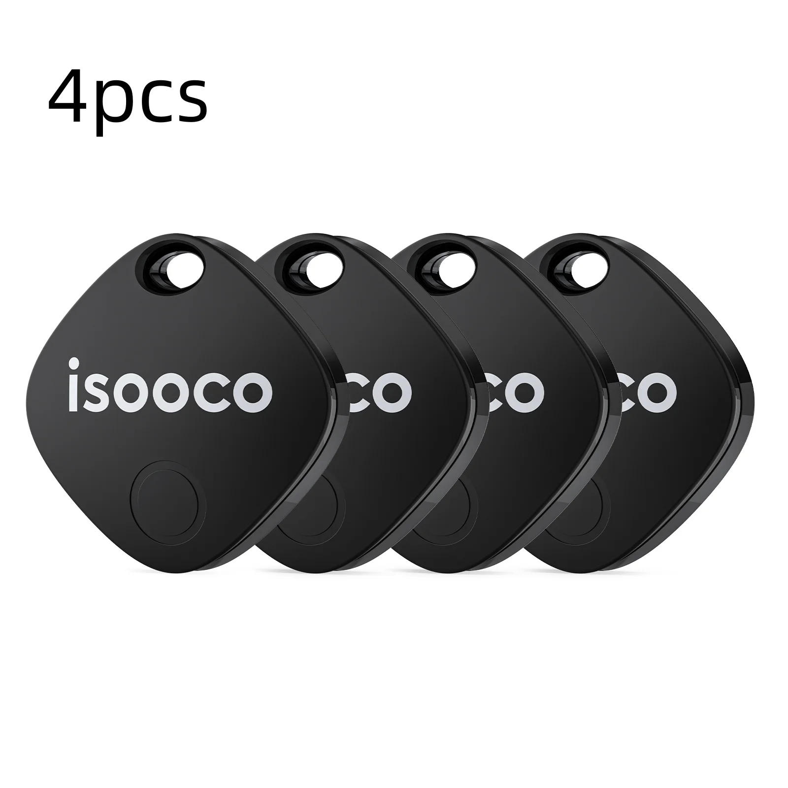 1/2/3/4pcs Isooco Mini Car Locator Anti-lost Wallet Keychain Smart Tag Bluetooth Tracker Key Item Finder Use Find My (IOS Only) photo 1