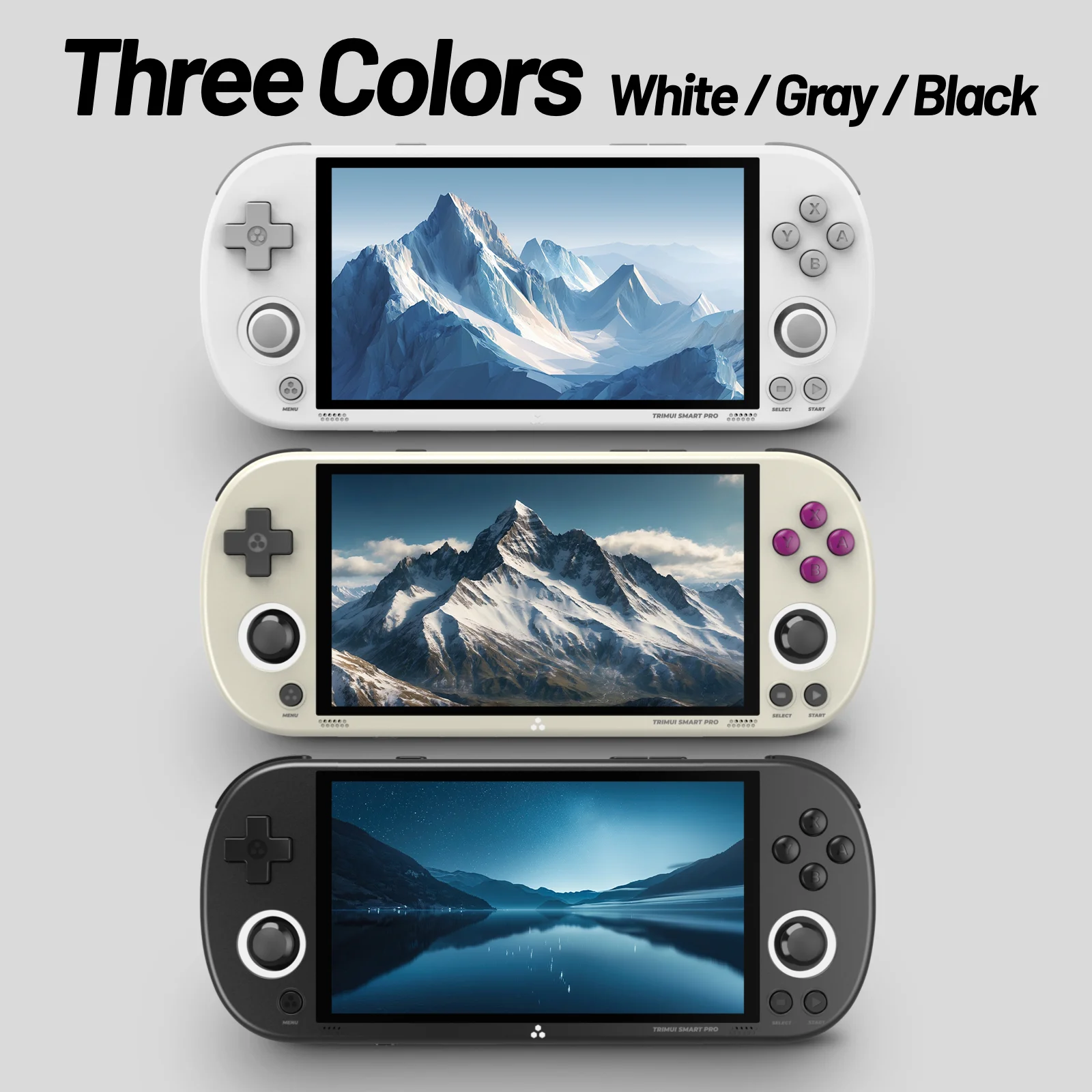 Trimui Smart Pro Handheld Game Console 4.96'' IPS Screen Linux System Joystick RGB Lighting Trimui Retro Video Game Console Gift photo 2