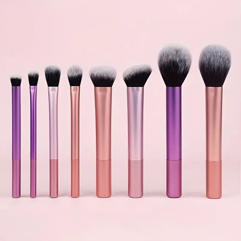 8pcs Makeup Brush Kit Soft Synthetic Hair Make Up Brushes Foundation Blush Eyeshadow Cosmetic Makeup Tools photo 1