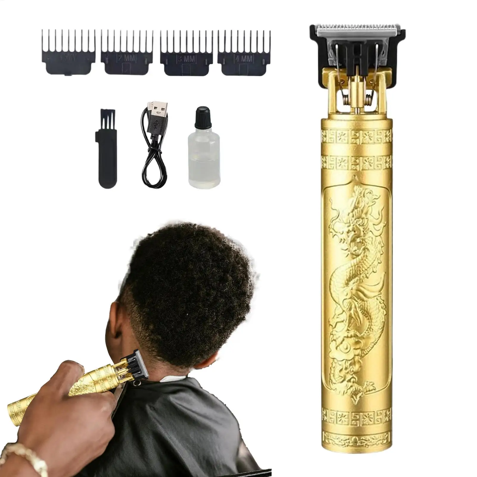 Cordless Hair Clippers Cordless Trimmers Kit Professional Grooming Tool For Daily Maintenance Post-Shower Travel photo 3