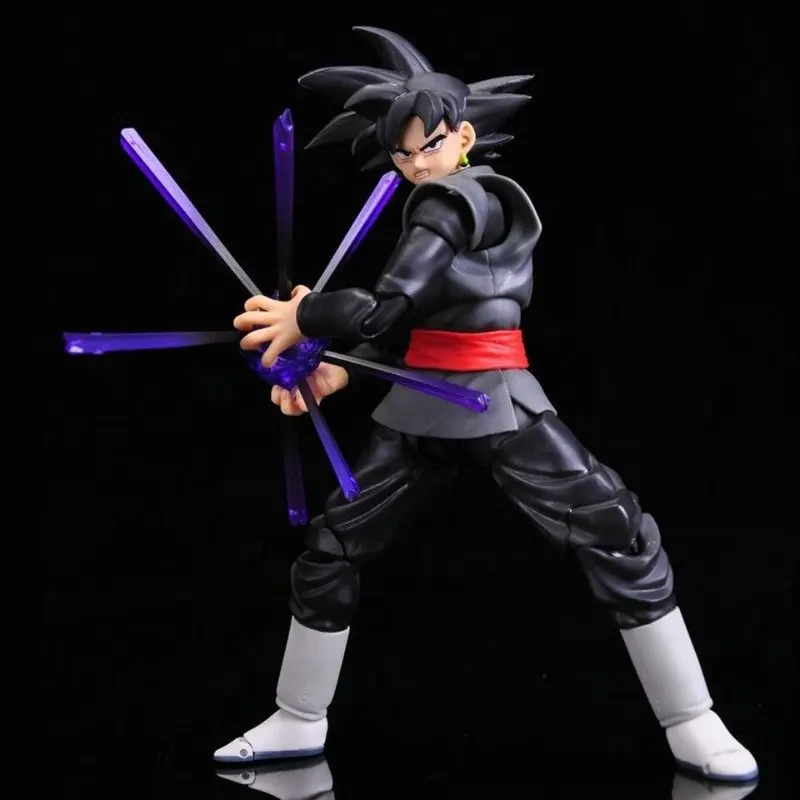 KO SHF Dragon Ball Goku Black Zamasu Goku Super Saiyan Rose Goku Articulated Action Figure Full Accessories Anime Model Toy Gift photo 6