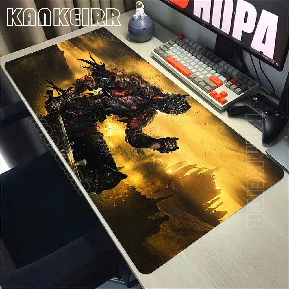 Dark Souls XXL MousePad Keyboard pad Anti-slip Laptop Office Mouse Mat PC Cabinet Pads Desk Accessories Gamer Large Mouse Pad photo 1