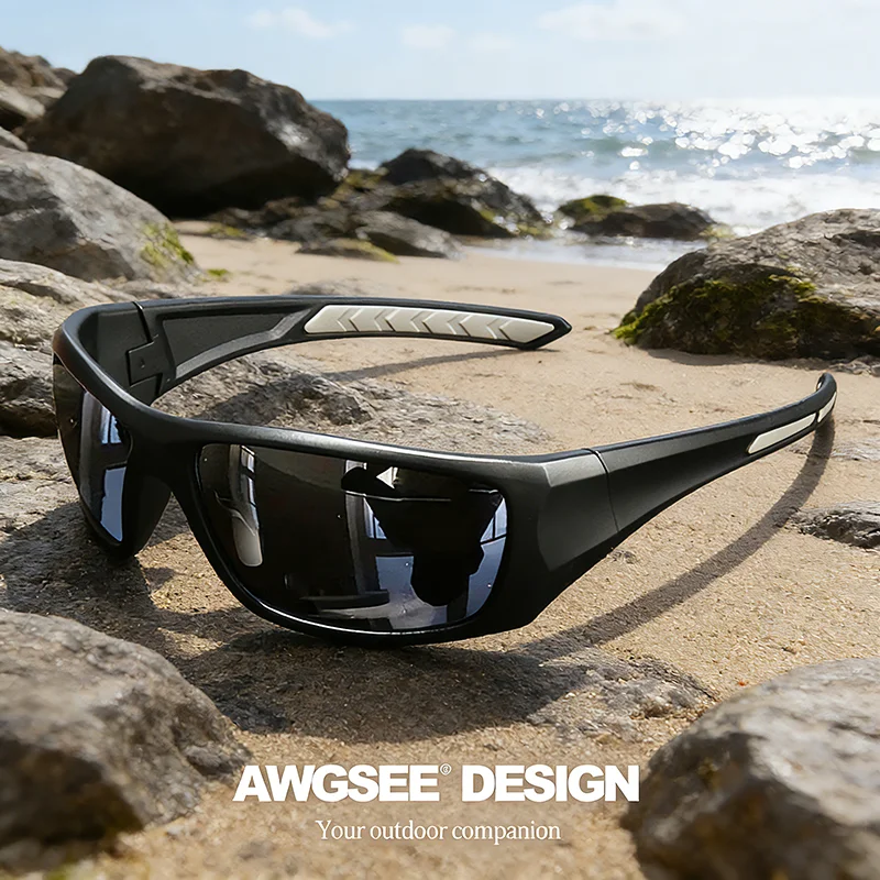 Polarized Sports Sunglasses UV400 Anti-Glare Full Frame Outdoor Cycling Fishing Glasses with Sturdy Construction photo 4
