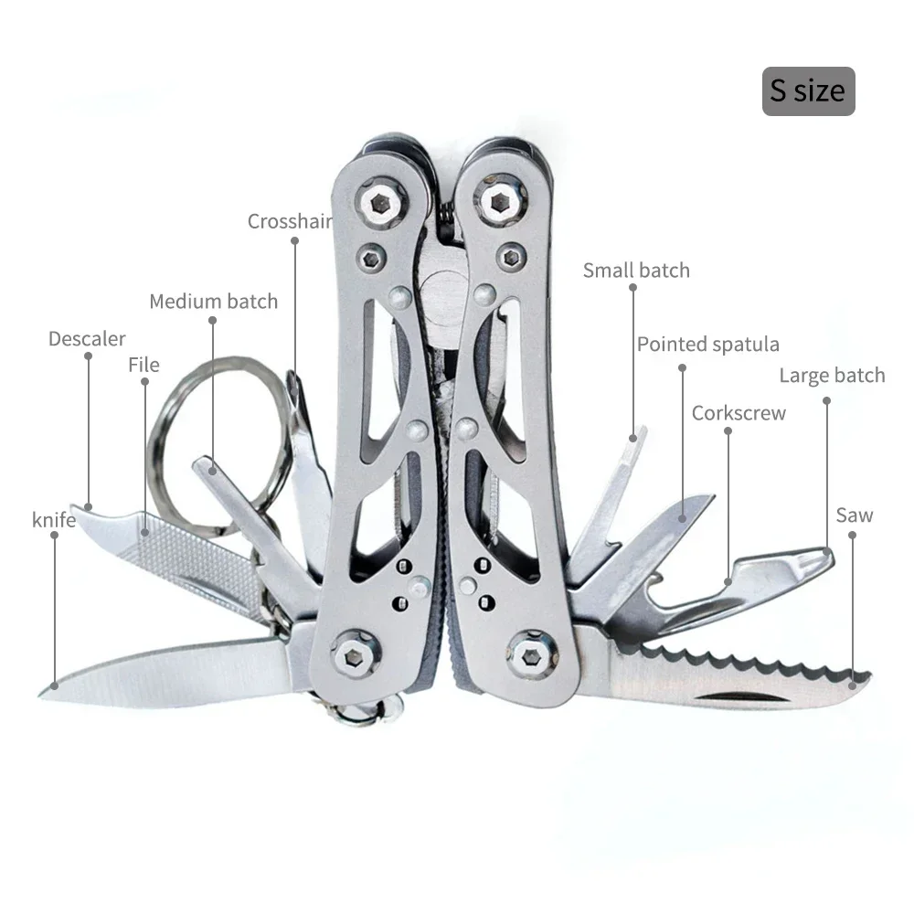 Outdoor Multitool Camping Portable Stainless Steel Edc Folding Multifunction Tools Emergency Survival Knife Pliers photo 5
