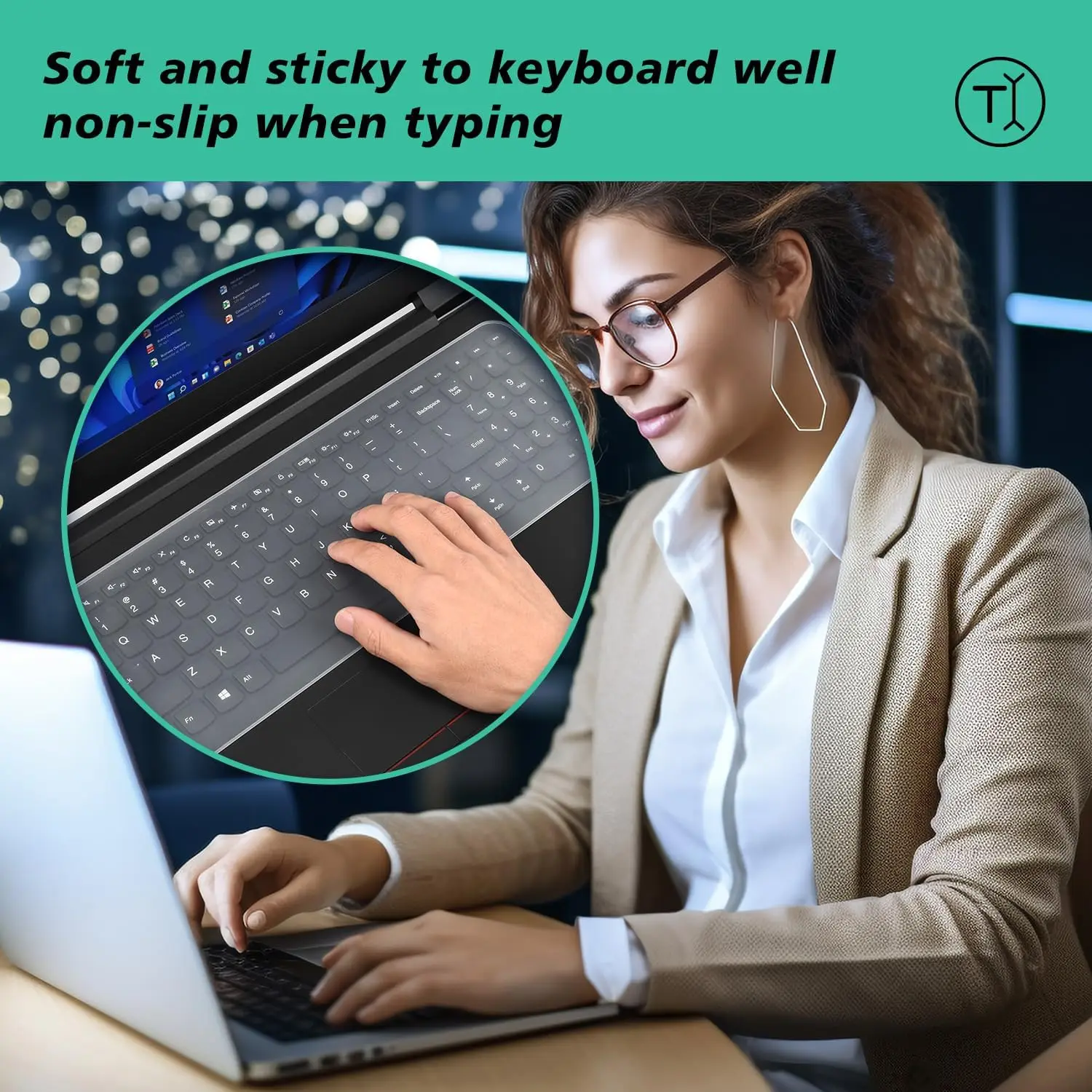 Universal Keyboard Cover Protector Skin for 13" 15.6" inch Laptop Ultra Thin MacBook HP Dell Lenono ASUS Waterproof Dustproof photo 3