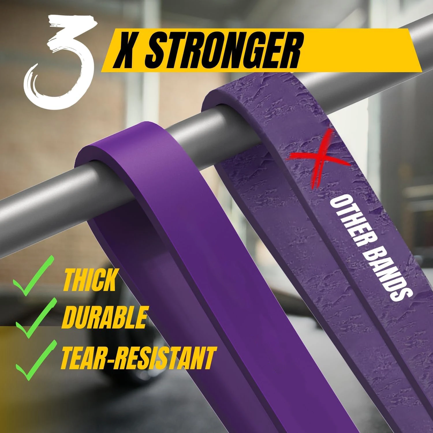 Exercise Resistance Bands Natural Latex Elastic Rubber Workout Fitness Equipment Expander Elastic Rubber Bands for Home Gym photo 3