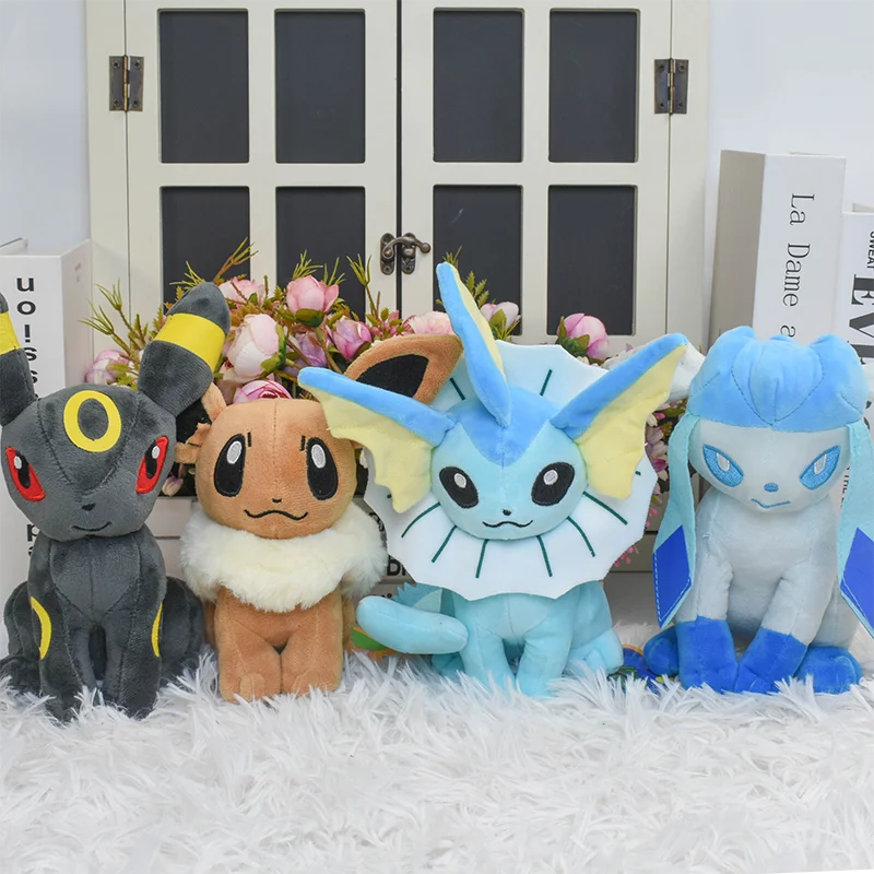 32 Style Eevee Plush Toy Pokemon Eeveelution Umbreon Vaporeon Jolteon Flareon Espeon Leafeon Cartoon Stuffed Animal Doll Peluche photo 3