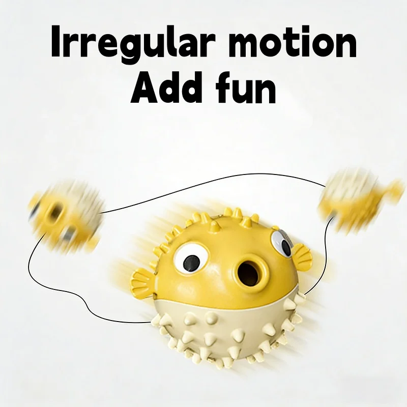 Interactive Bouncing Fish Treat Dispenser Dog Toy Slow Feeder Puzzle Self Play Boredom Relief For Dogs And Cats Pet Toys Home photo 4
