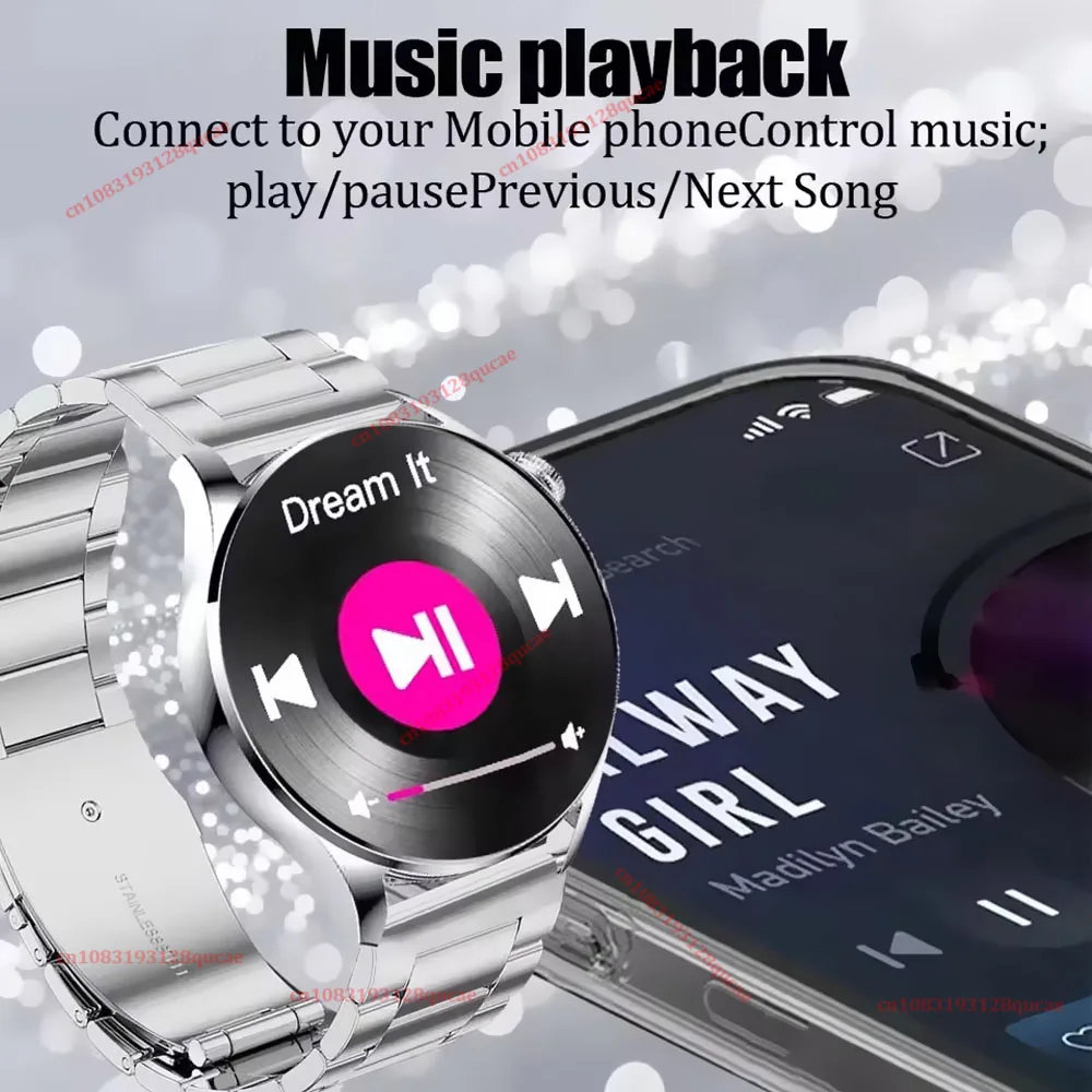 2026 New Smart Watch Men AMOLED HD Screen GPS Motion Trajectory Heart Rate Bluetooth Call SmartWatch Waterproof Android iOS Ht30 photo 3