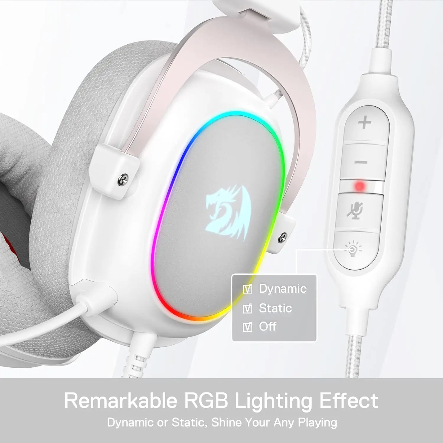 Redragon H510 Zeus-X RGB Wired Backlit Gaming Headset 7.1 Surround Sound Multi Platforms Headphone photo 4