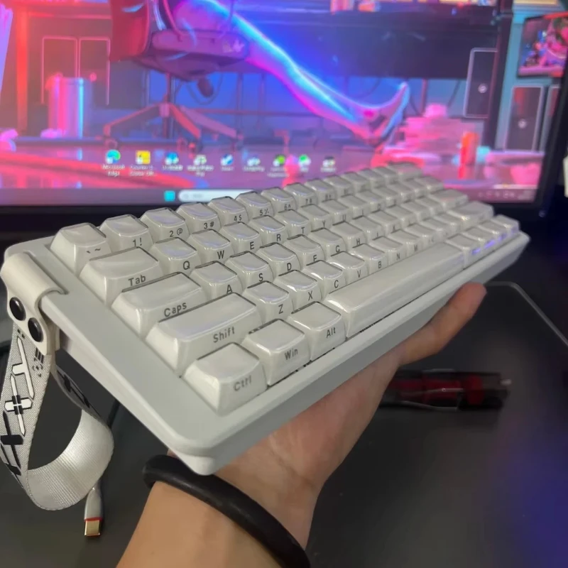 New Aula Win60/68he Magnetic Switch Keyboard 8000hz Gaming Keyboard Fps Low Latency Customizable Mechanical Keyboard E-Sport photo 4