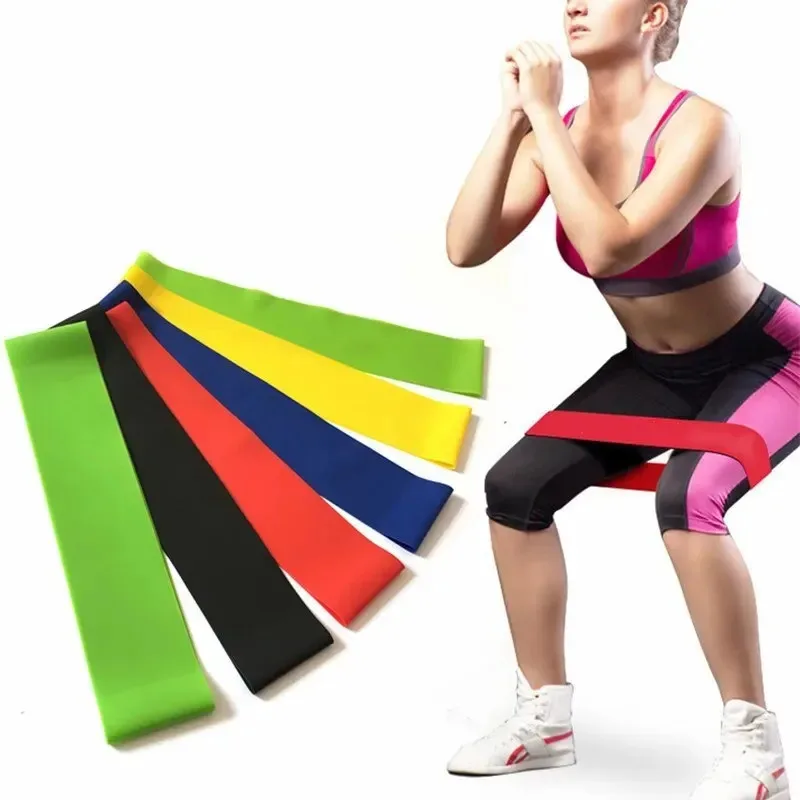 1-5pcs Yoga Sport Exercise Elastic Fitness Bands Ideal For Home 5 Different Levels Resistance Bands Crossfit Workout Equipment photo 1