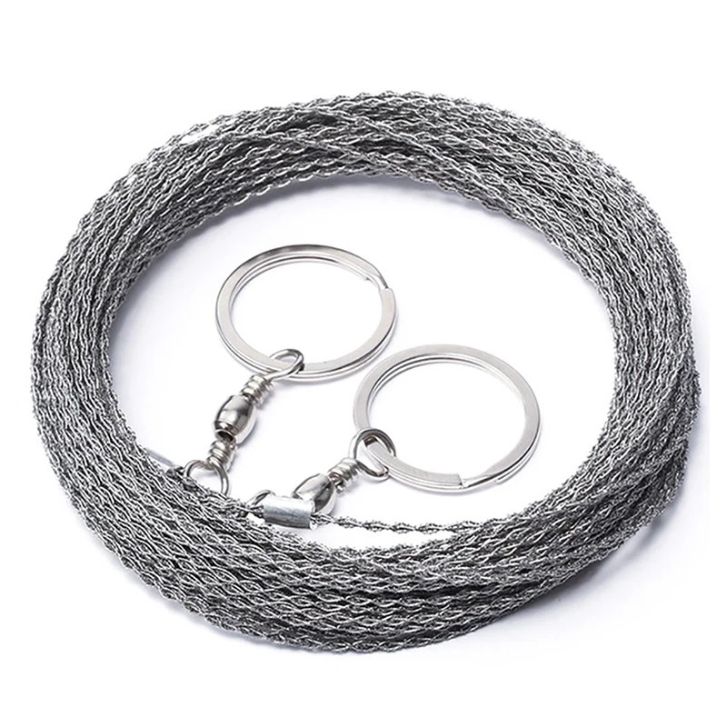 Sturdy Manual Hand Steel Wire Saw, Multi-size Hand Chain Saw Cutter Pocket Rope Portable Travel Camping Outdoor Emergency Tools photo 2