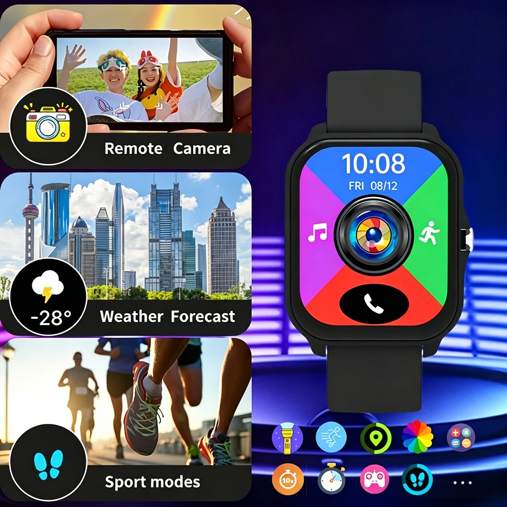 2026 New Smartwatch, 1.83-inch HD Full Touchscreen, Supports Calls/Message Notifications, Multiple Sports Modes, Music Playback photo 3