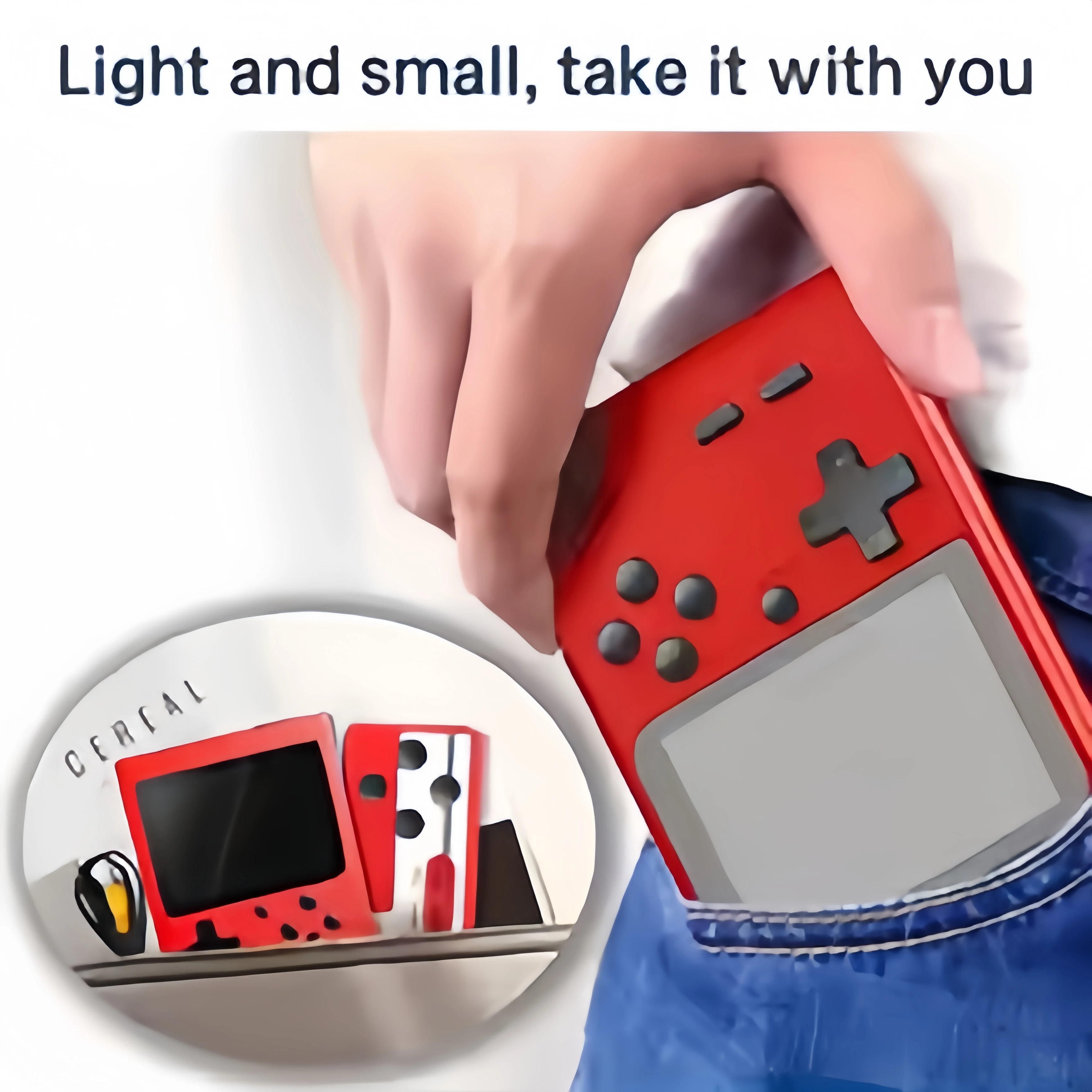 3.0 Inch Retro Game Console with 400 Built-in Games, Portable Handheld Mini Gaming Device, Christmas Gift for Kids & Adults photo 3