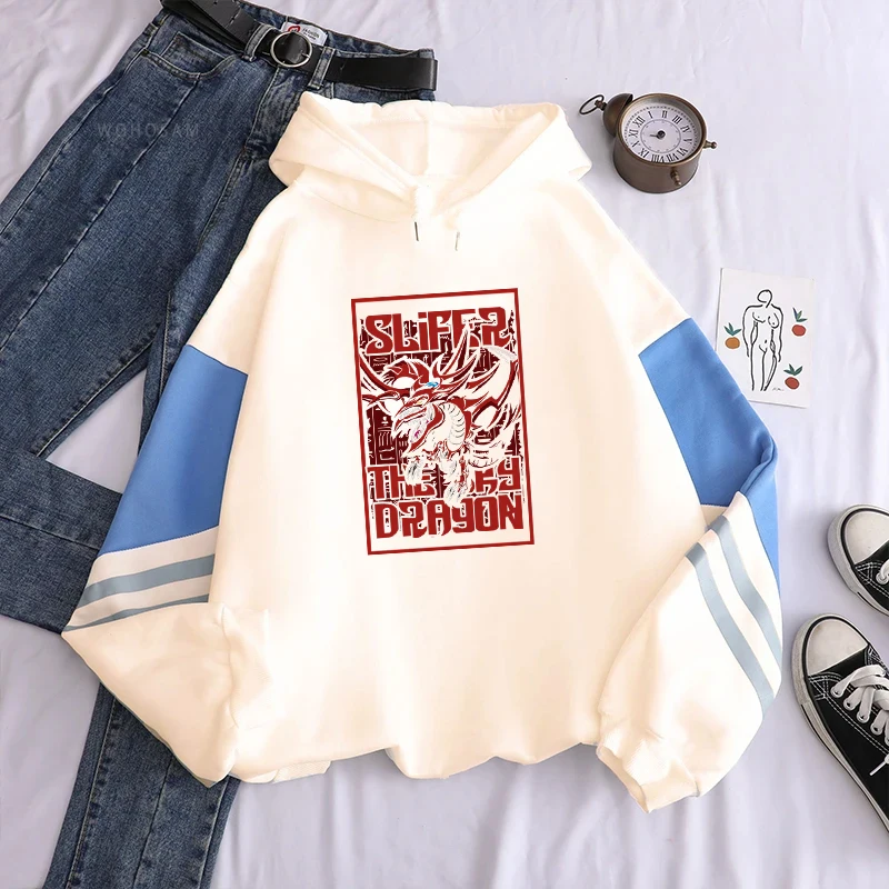 Anime Yu Gi Oh Slifer the Sky Dragon Graphic Hoodies Vintage Oversized Hooded Cool Long Sleeves Cotton Hoodie Men Women Clothes photo 3